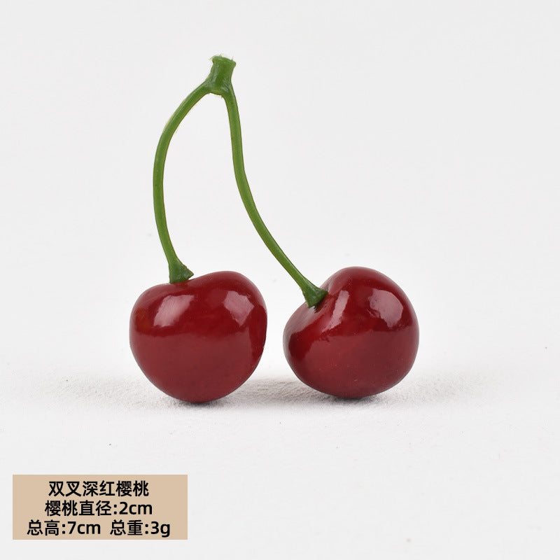 Artificial Foam Cherry Fruit – Home Decor, Shop Display & Photography Prop 20pcs