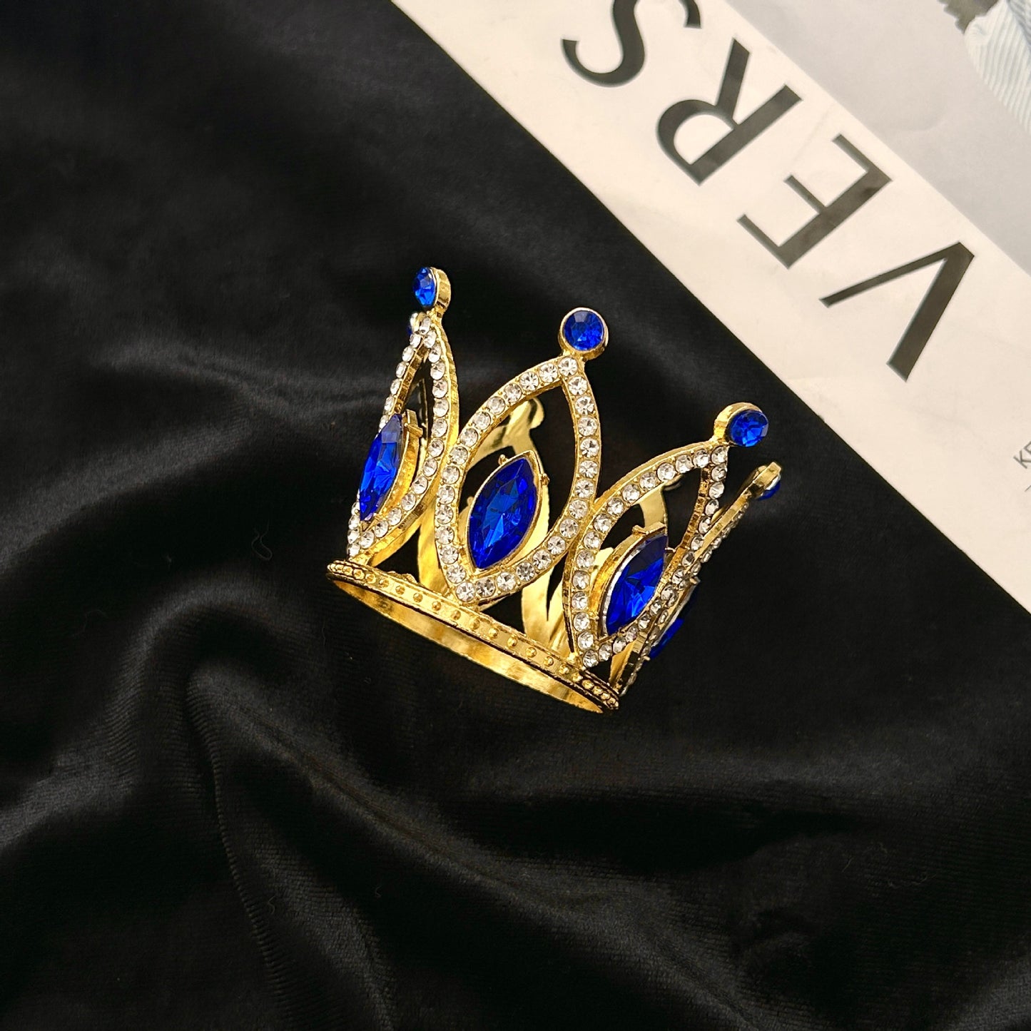 New Alloy Crown Cake Topper – Romantic Couple Birthday Decoration