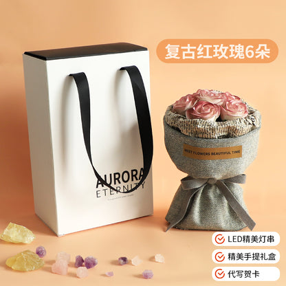 Eternity Flower Gift Rose Bouquet Dried Flower Simulation Soap Flower