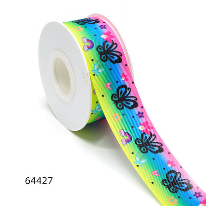 Heat Transfer Webbing Ribbon Flower