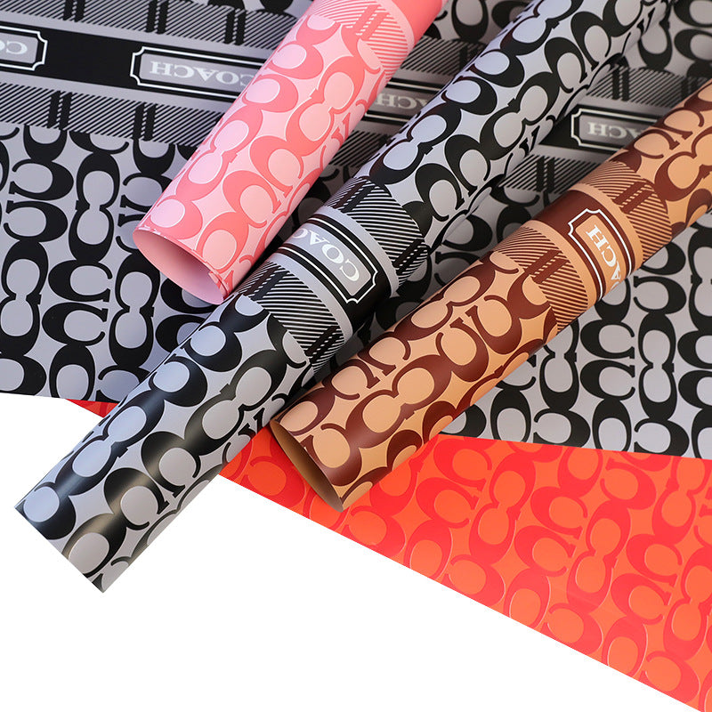 Luxury Fashion Flower Bouquet Wrapping Paper – Premium Bouquet Paper – 20 Sheets