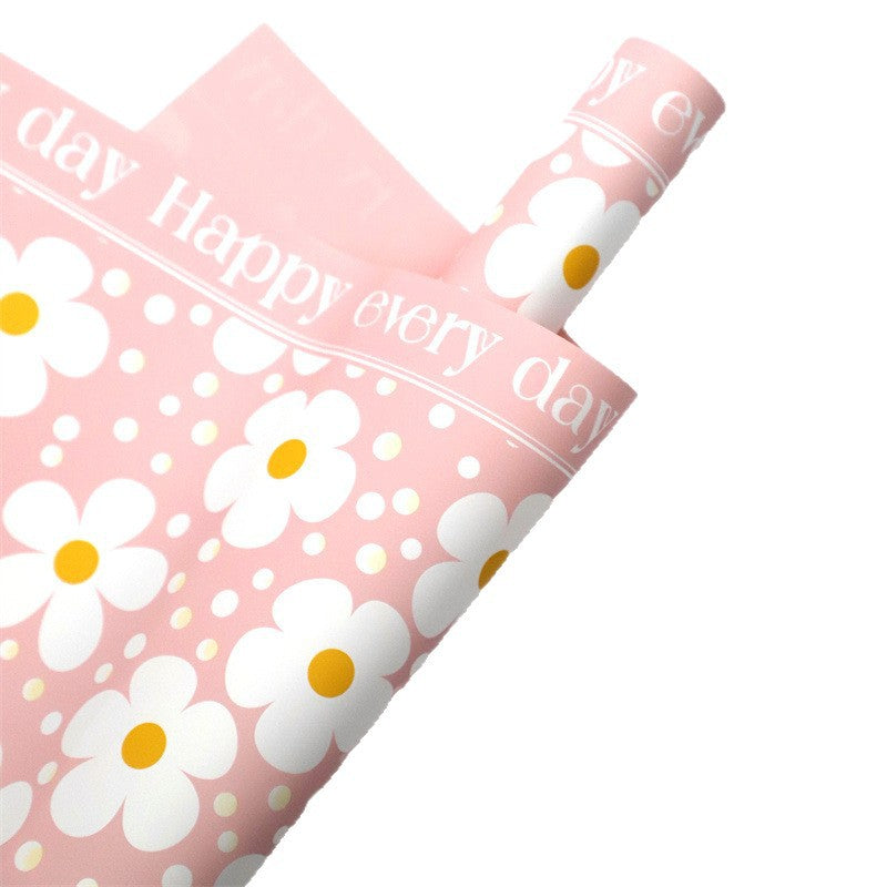 Korean-Style Flower Wrapping Paper – Rose Bouquet Paper – 20 Sheets