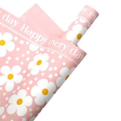 Korean-Style Flower Wrapping Paper – Rose Bouquet Paper – 20 Sheets