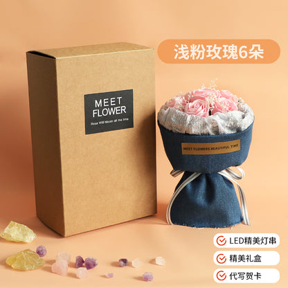 Eternity Flower Gift Rose Bouquet Dried Flower Simulation Soap Flower