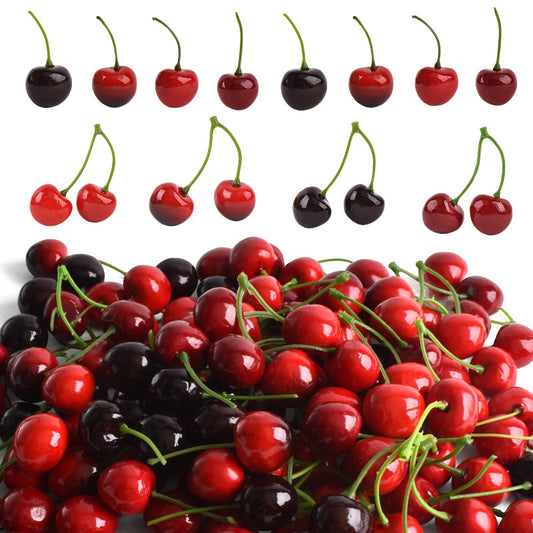 Artificial Foam Cherry Fruit – Home Decor, Shop Display & Photography Prop 20pcs