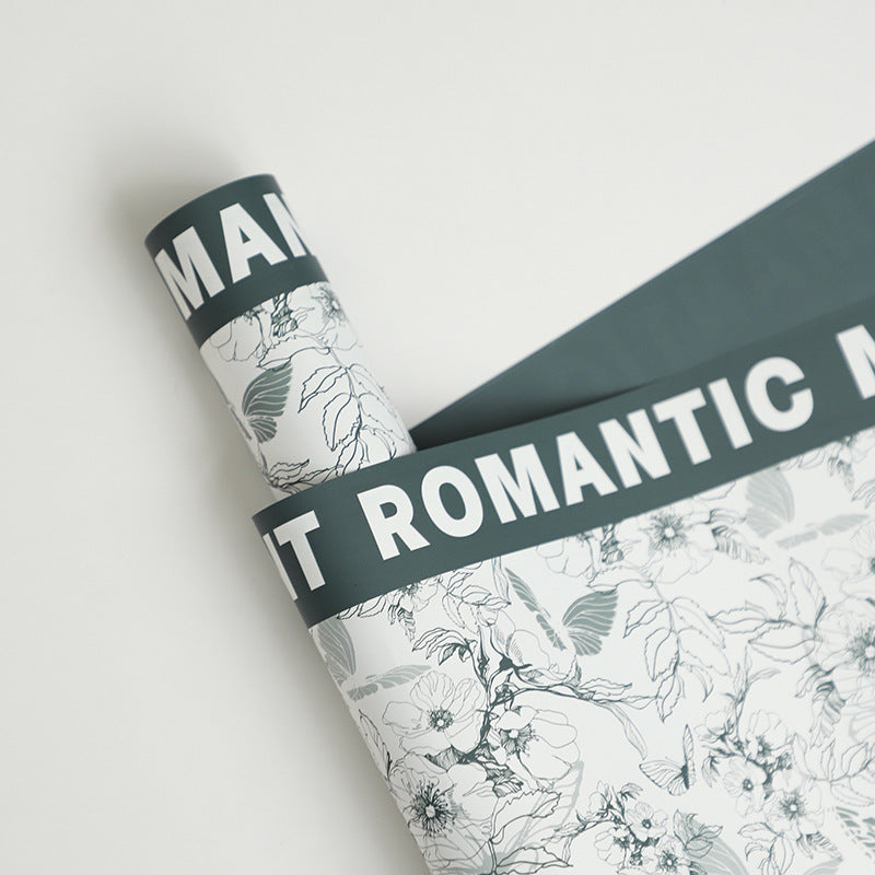 Valentine’s Day Bouquet Gift Wrapping Paper – Waterproof Flower Paper – 20 Sheets