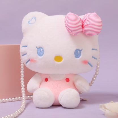 Hello Kitty Plush Doll, Kitty Cat Stuffed Toy Keychain, Gift for Girls