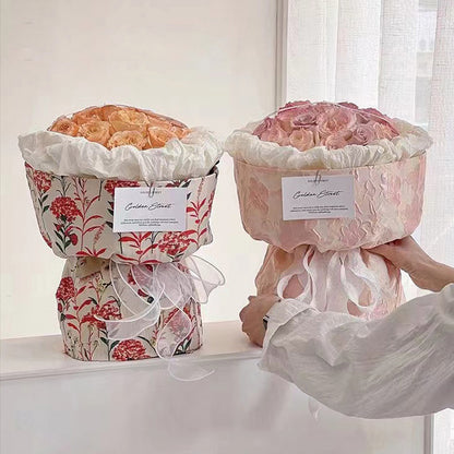 Bouquet Styling SheetFlower Packaging Bouquet Liner Fixing Support Paper