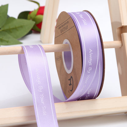 【Always】2.5CM Flower Ribbon Flower Packing Materials Cake Baking Ribbon New Ribbon,40Yards