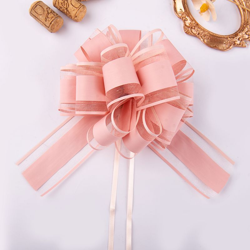 Natural Color Organza Ribbon – Solid Color Curling Ribbon for Bouquets & Gifts 20pcs