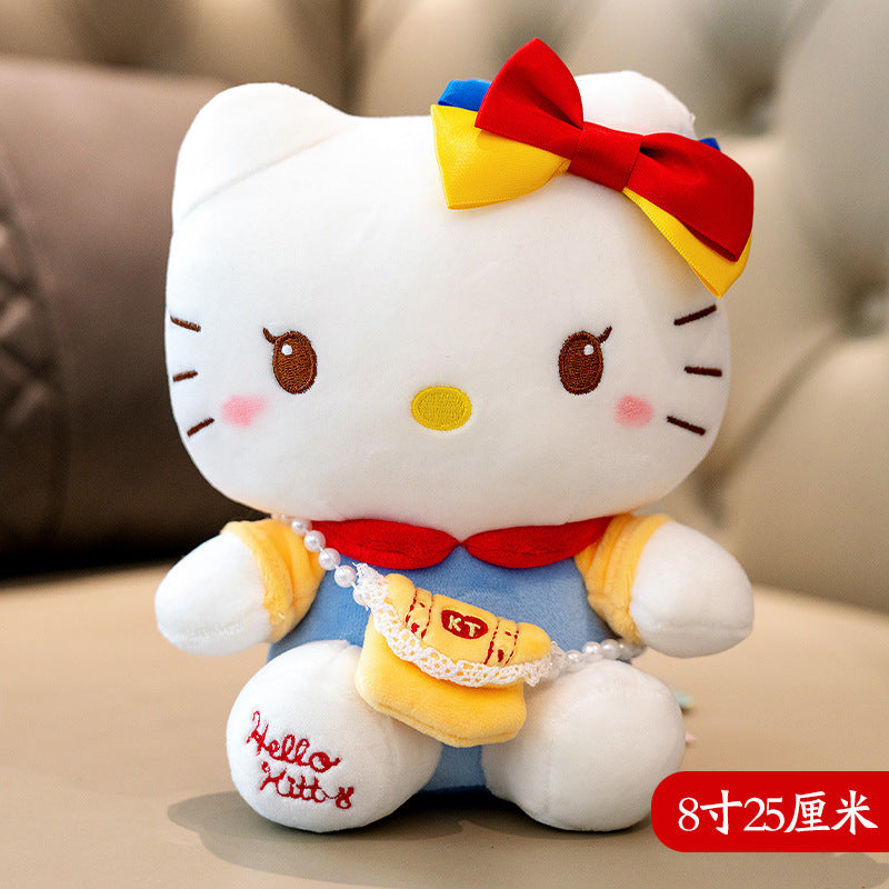 Hello Kitty Plush Doll, Kitty Cat Stuffed Toy Keychain, Gift for Girls