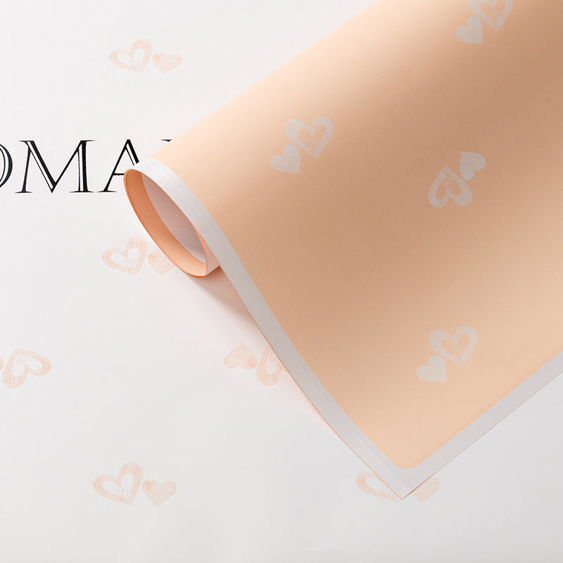 Valentine’s Day Heart Flower Wrapping Paper – Double-Sided Bouquet Paper – 20 Sheets