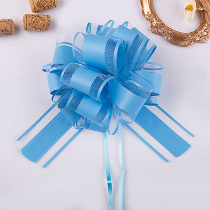 Natural Color Organza Ribbon – Solid Color Curling Ribbon for Bouquets & Gifts 20pcs