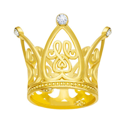 Mini Alloy Crown Cake Topper with Heart