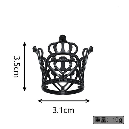 Gold Alloy Crown Cake Topper – Princess Birthday Party Decoration