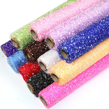 Flower Bouquet Floral Packing Materials Snowflake Styrofoam Saran Wrap 4 yards long Snow Dot Saran Wrap