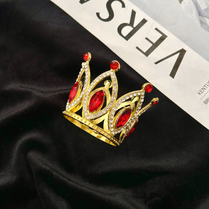 New Alloy Crown Cake Topper – Romantic Couple Birthday Decoration