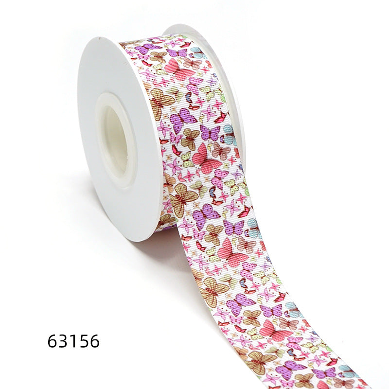 Heat Transfer Webbing Ribbon Flower.