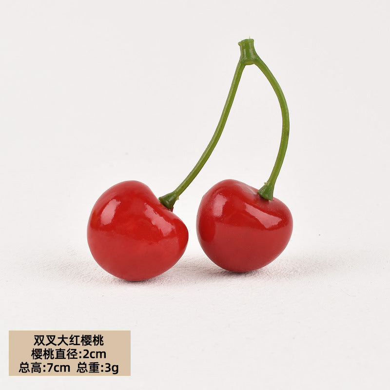 Artificial Foam Cherry Fruit – Home Decor, Shop Display & Photography Prop 20pcs
