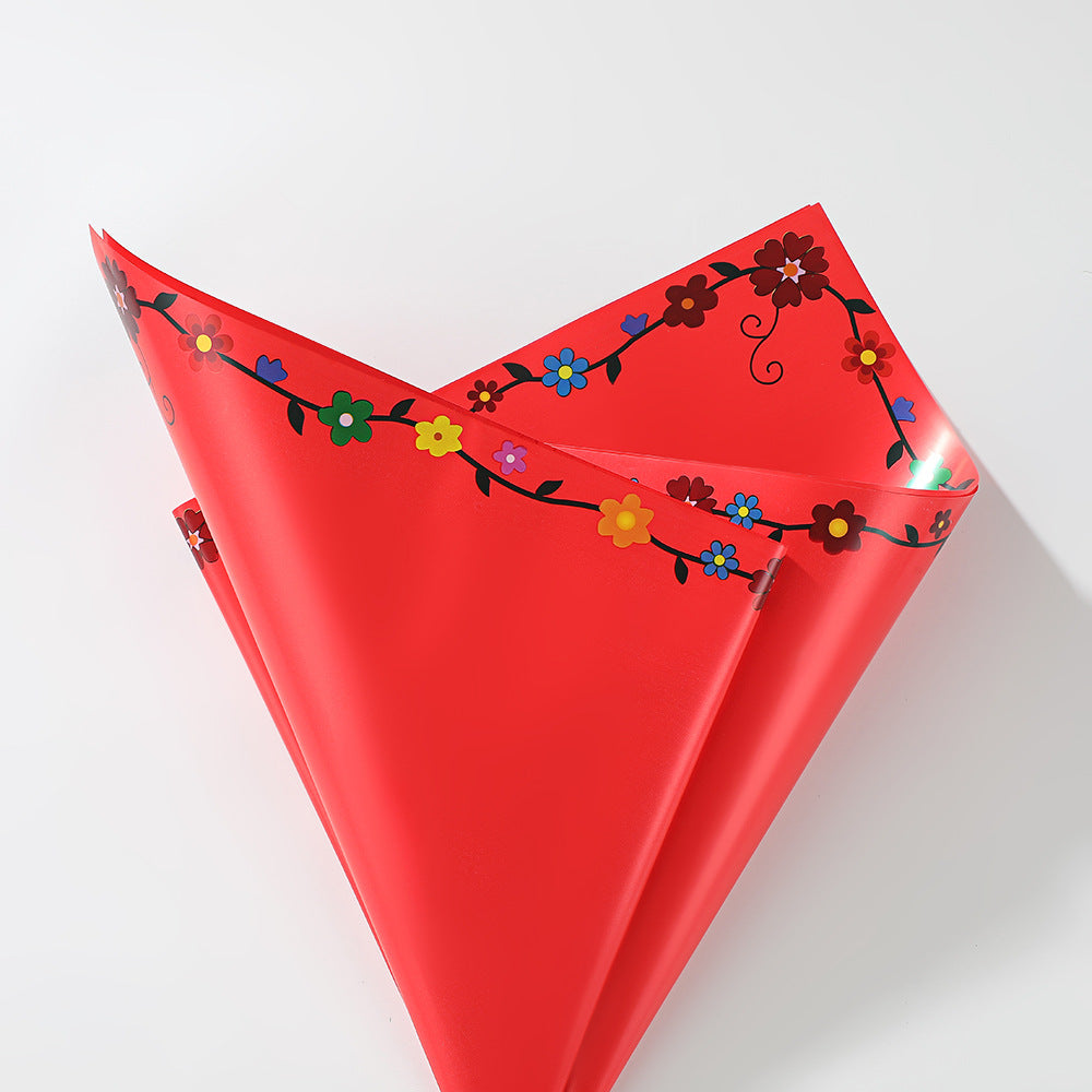 Creative Colorful Flower Wrapping Paper – Waterproof Bouquet Paper – 20 Sheets