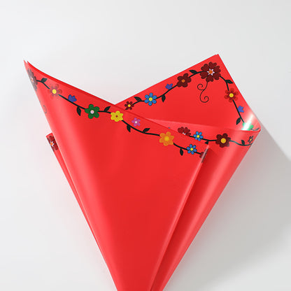 Creative Colorful Flower Wrapping Paper – Waterproof Bouquet Paper – 20 Sheets