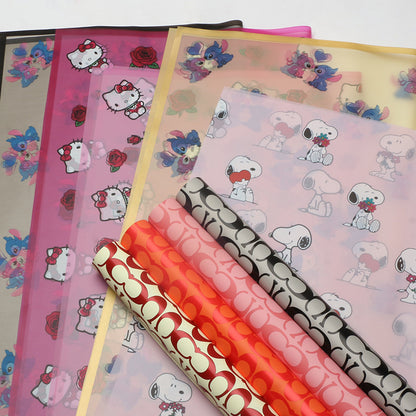 Luxury Plastic Flower Wrapping Paper – Premium Gift & Bouquet Paper – 20 Sheets