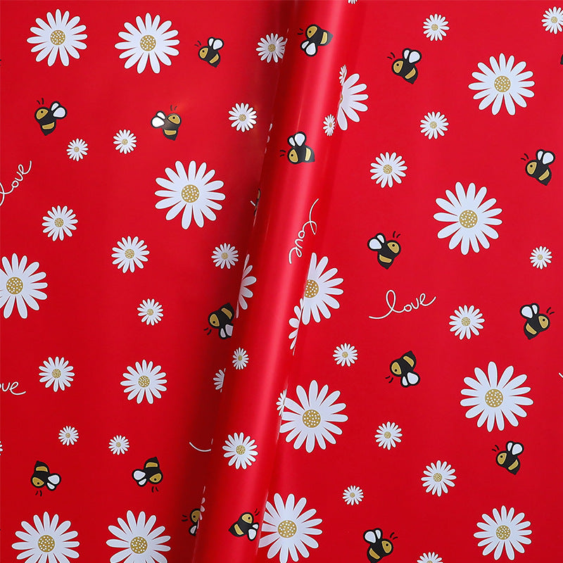 Honey Bee Sunflower Wrapping Paper Pack 20 (57x57cm).
