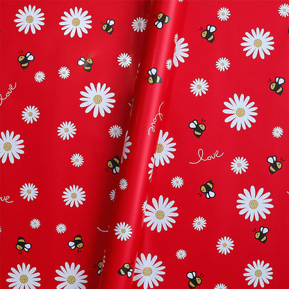 Honey Bee Sunflower Wrapping Paper Pack 20 (57x57cm).