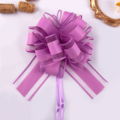 Natural Color Organza Ribbon – Solid Color Curling Ribbon for Bouquets & Gifts 20pcs