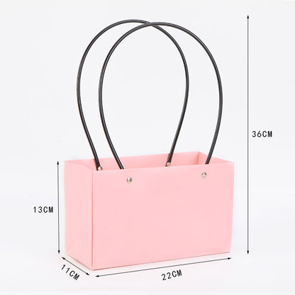 Waterproof kraft paper handheld flower bag Valentine's Day bouquet box