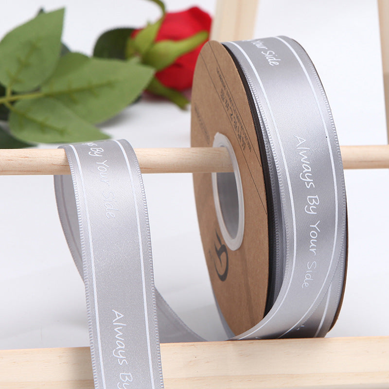 【Always】2.5CM Flower Ribbon Flower Packing Materials Cake Baking Ribbon New Ribbon,40Yards