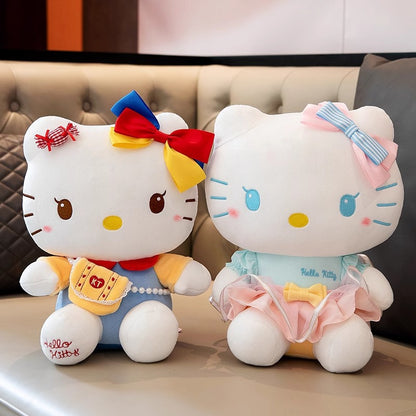 Hello Kitty Plush Doll, Kitty Cat Stuffed Toy Keychain, Gift for Girls