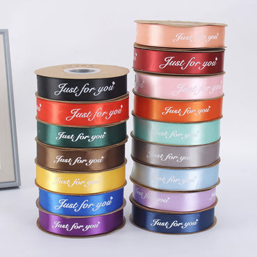 【Always】2.5CM Flower Ribbon Flower Packing Materials Cake Baking Ribbon New Ribbon,40Yards