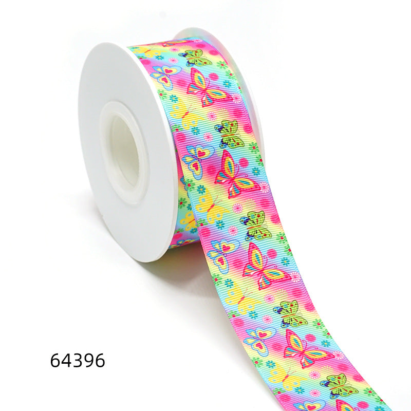 Heat Transfer Webbing Ribbon Flower
