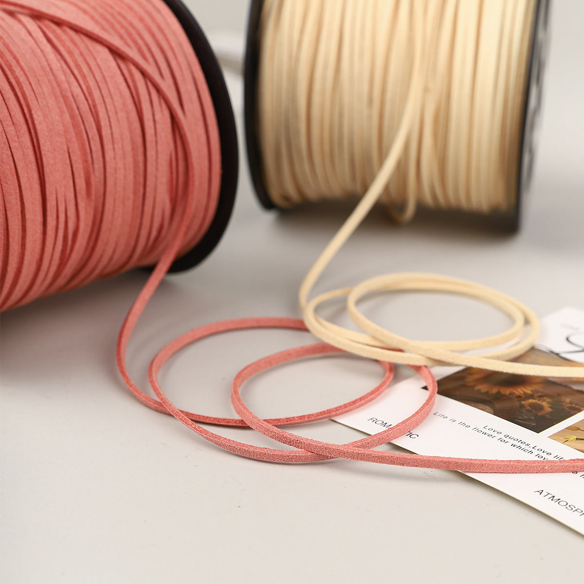 Braided Suede Cord – DIY Decorative Rope for Crafts, Leather & Tassels