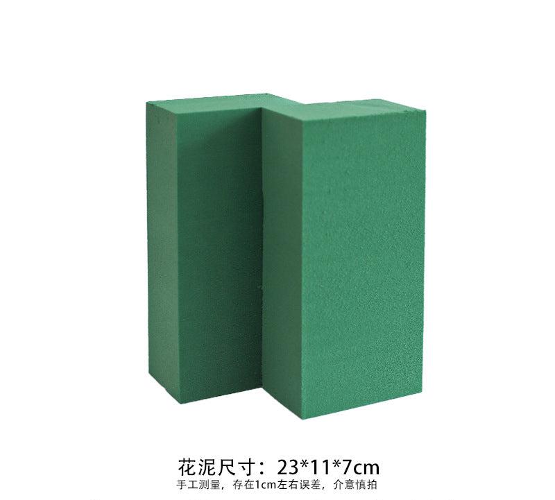 Wet Fresh Floral Foam Blocks Green Florist Foam Bricks for Spring Fresh Flower Arrangement and Crafts Supply,6.5*10*23cm