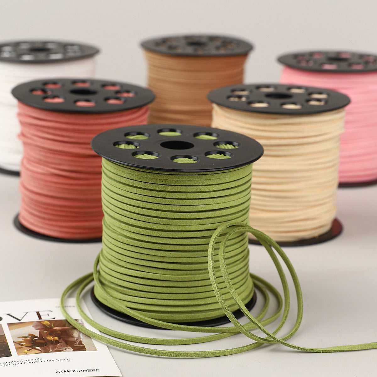 Braided Suede Cord – DIY Decorative Rope for Crafts, Leather & Tassels