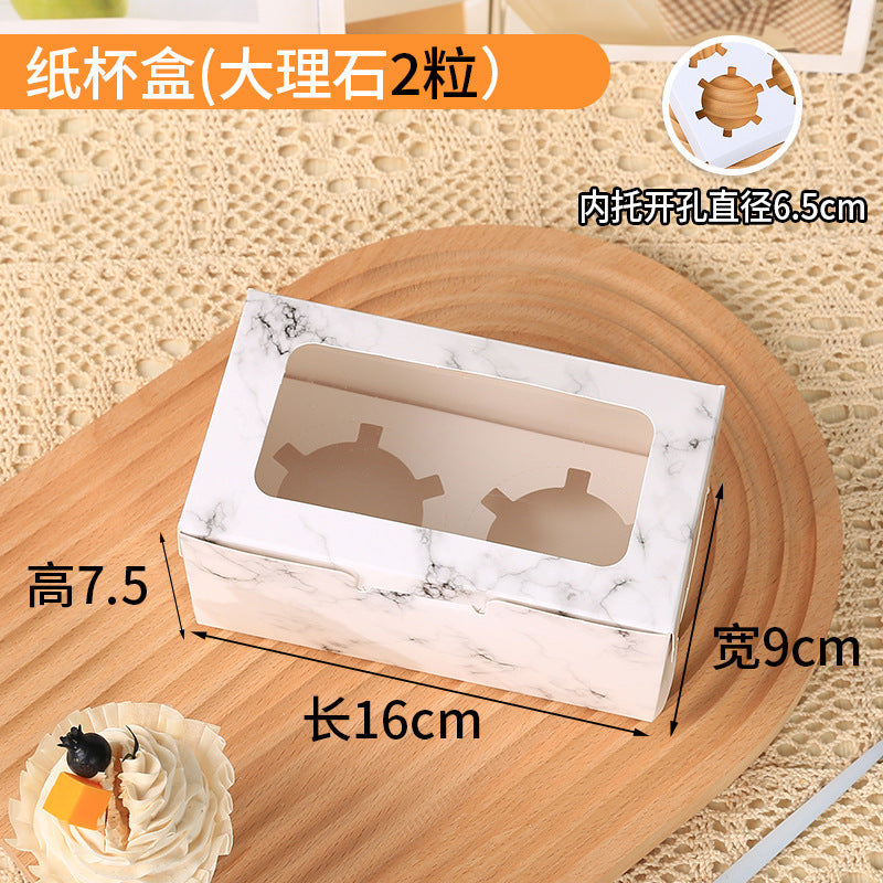 Cupcake Boxes with Holders, 10 pcs Cupcake Carrier with Handle Insert Display Window