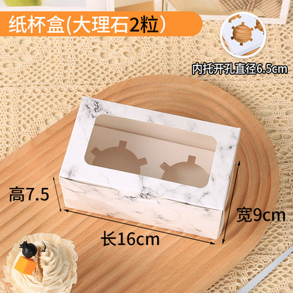 Cupcake Boxes with Holders, 10 pcs Cupcake Carrier with Handle Insert Display Window