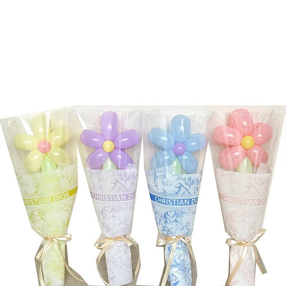 Printed Single Wrapping Paper Transparent Cellophane Flower Shop Floral Gift Flower Wrapping