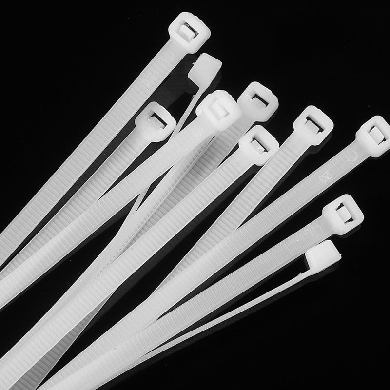 Nylon Plastic Ties White Black Large Extra Long Bundle Rope Snap Powerful Cable Tie Rope Holder Self-Locking