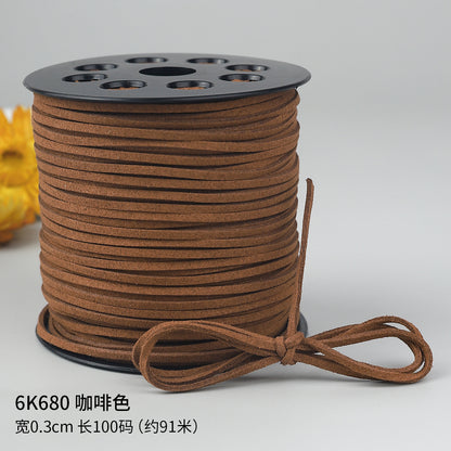 Braided Suede Cord – DIY Decorative Rope for Crafts, Leather & Tassels