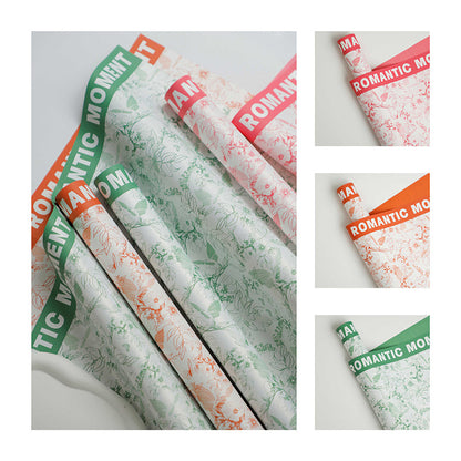 Valentine’s Day Bouquet Gift Wrapping Paper – Waterproof Flower Paper – 20 Sheets