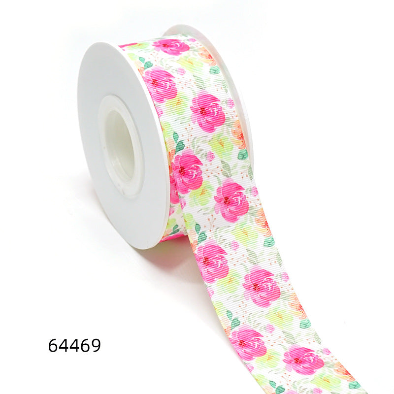 Heat Transfer Webbing Ribbon Flower