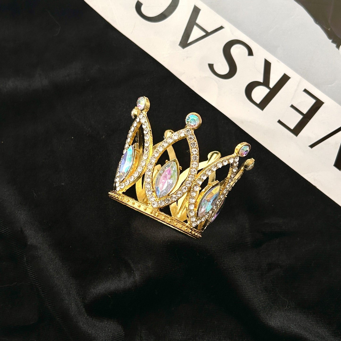 New Alloy Crown Cake Topper – Romantic Couple Birthday Decoration