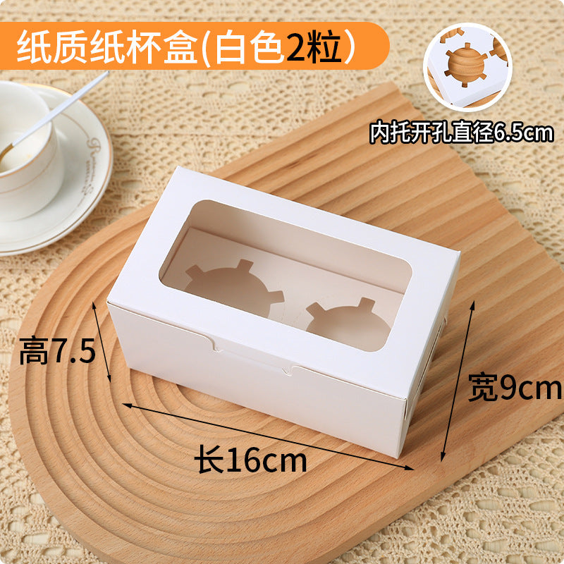 Cupcake Boxes with Holders, 10 pcs Cupcake Carrier with Handle Insert Display Window