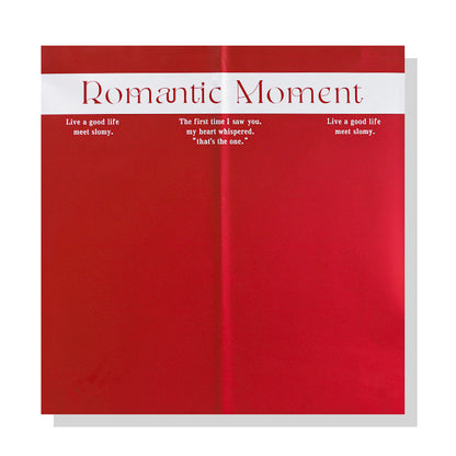 New waterproof thickened romantic moment flower wrapping paper