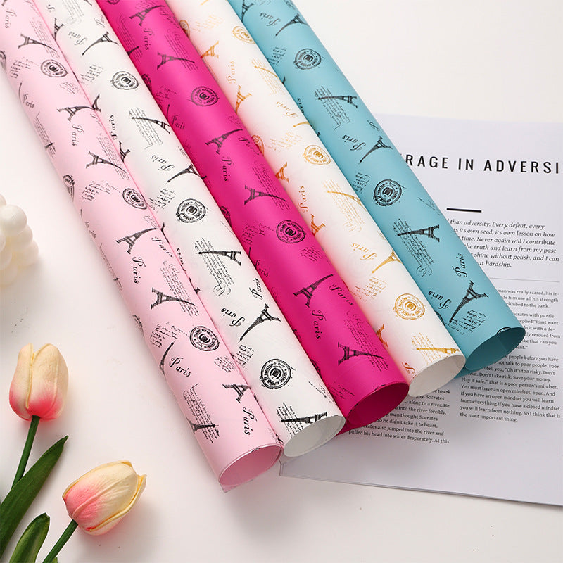 Eiffel Tower Wrapping Paper Pack 20 (57x57cm).