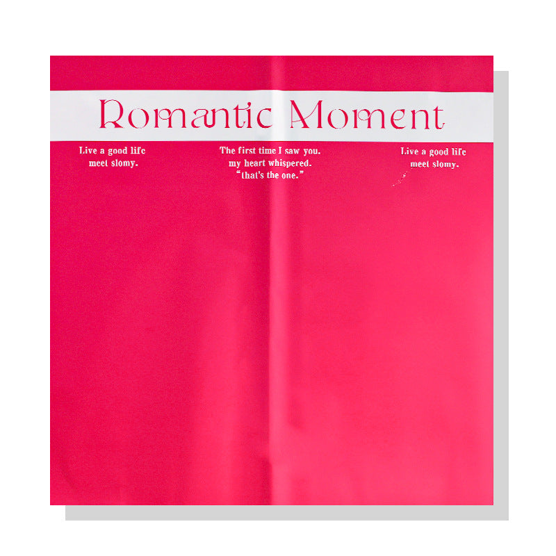 New waterproof thickened romantic moment flower wrapping paper