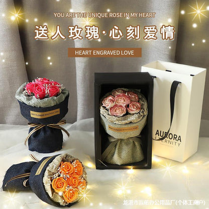 Eternity Flower Gift Rose Bouquet Dried Flower Simulation Soap Flower